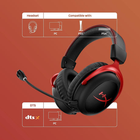 HyperX Cloud II Wireless Gaming Headset - New