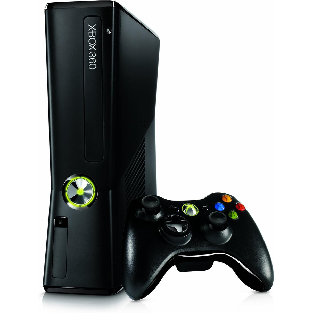 Xbox 360 Slim 250GB - Black - Excellent - No AV Cable & Headset