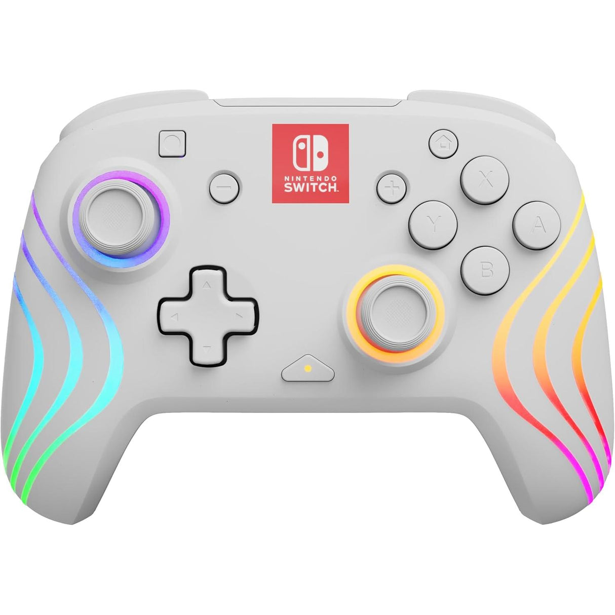 PDP Afterglow Wave Wireless Controller for Nintendo Switch - White - Pristine