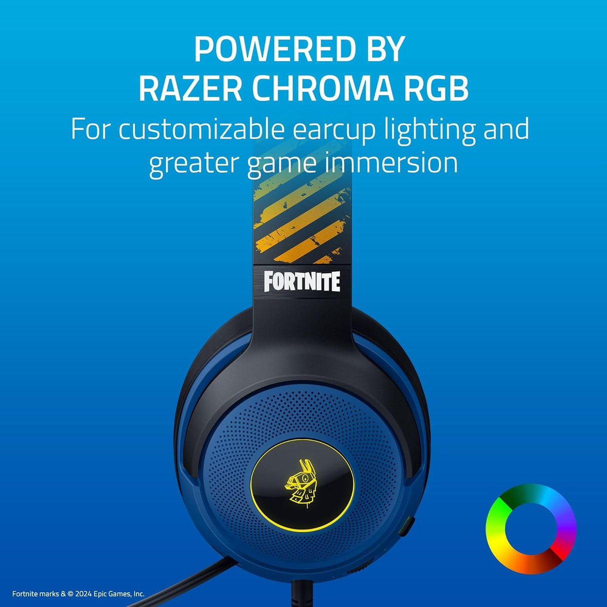 Razer Kraken V3 X Wired USB Gaming Headset - Fortnite Edition - Excellent