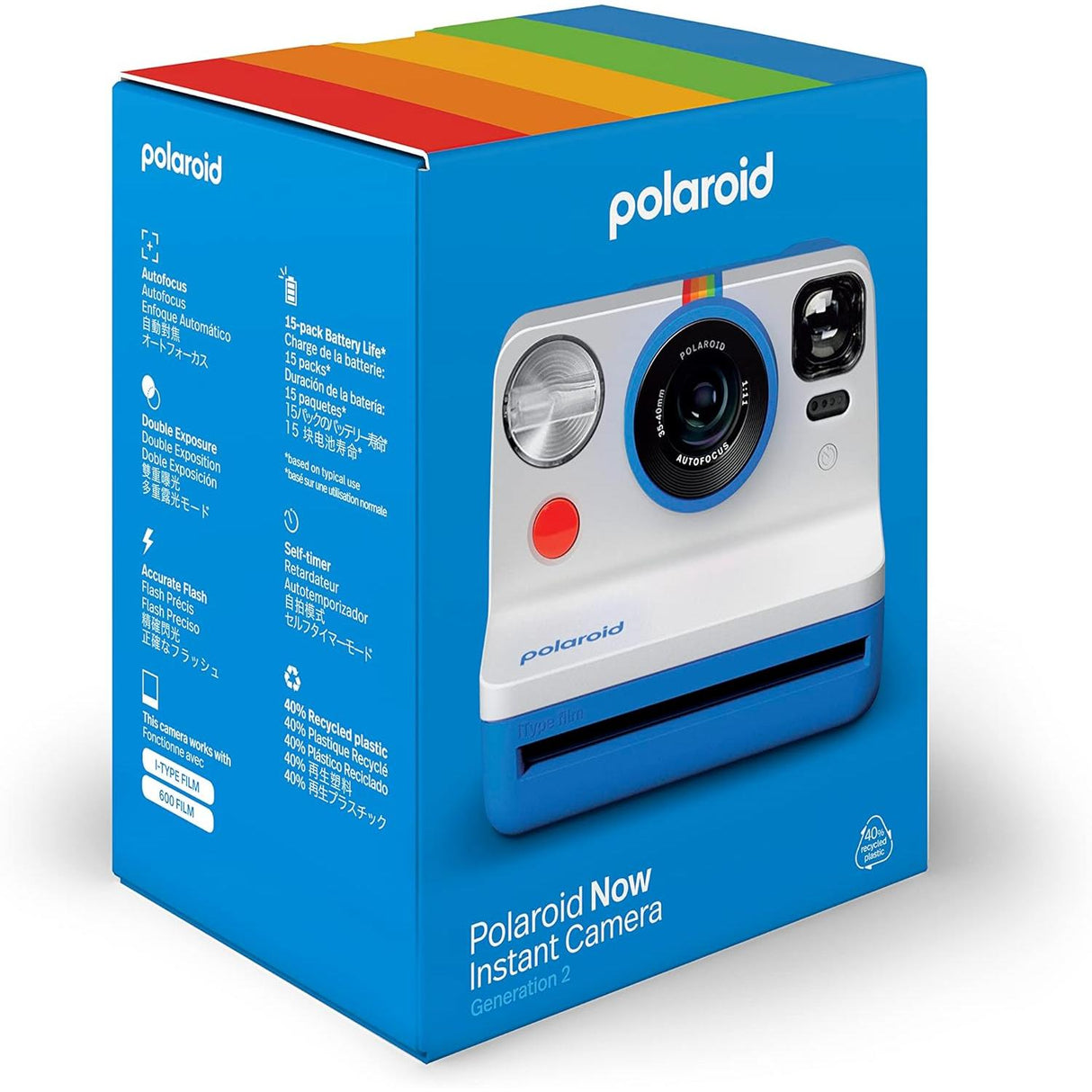 Polaroid Now Generation 2 Instant Camera - Blue - Pristine