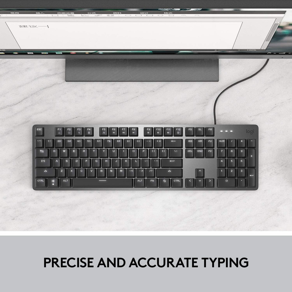 Logitech K845 Mechanical USB Illuminated Keyboard - Pristine