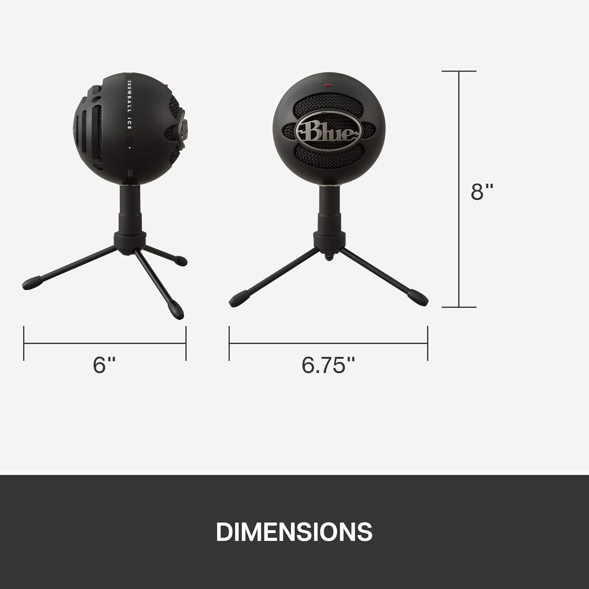 Logitech Blue Snowball iCE USB Microphone - Black - Good
