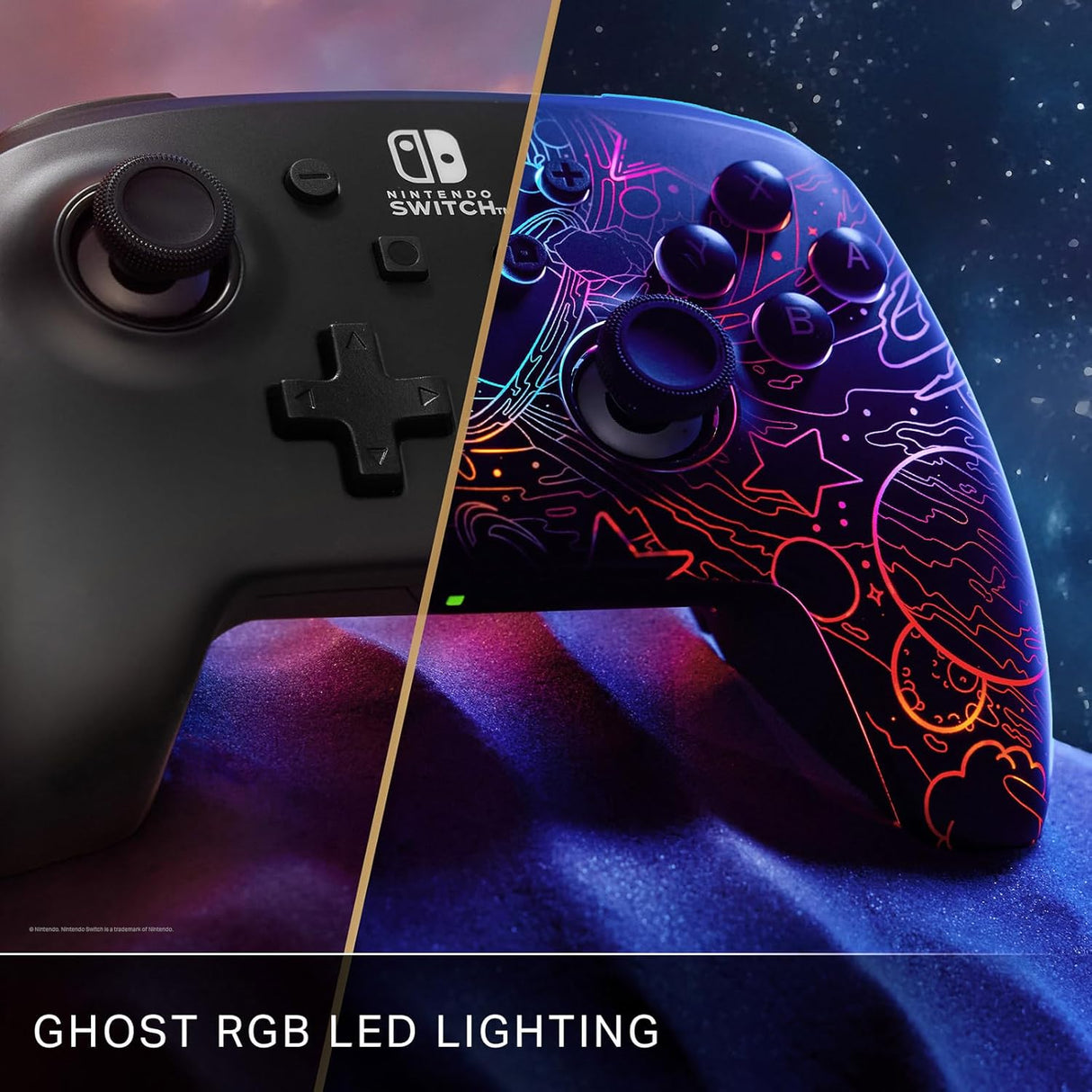 PowerA Enhanced Wireless Controller for Nintendo Switch - Galactic Vortex - Excellent