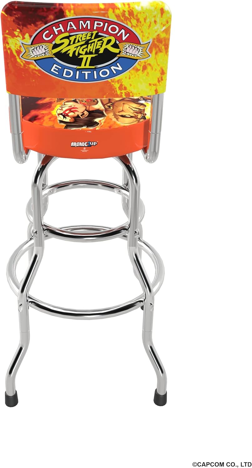 Arcade1UP High Back Street Fighter Legacy Stool - New
