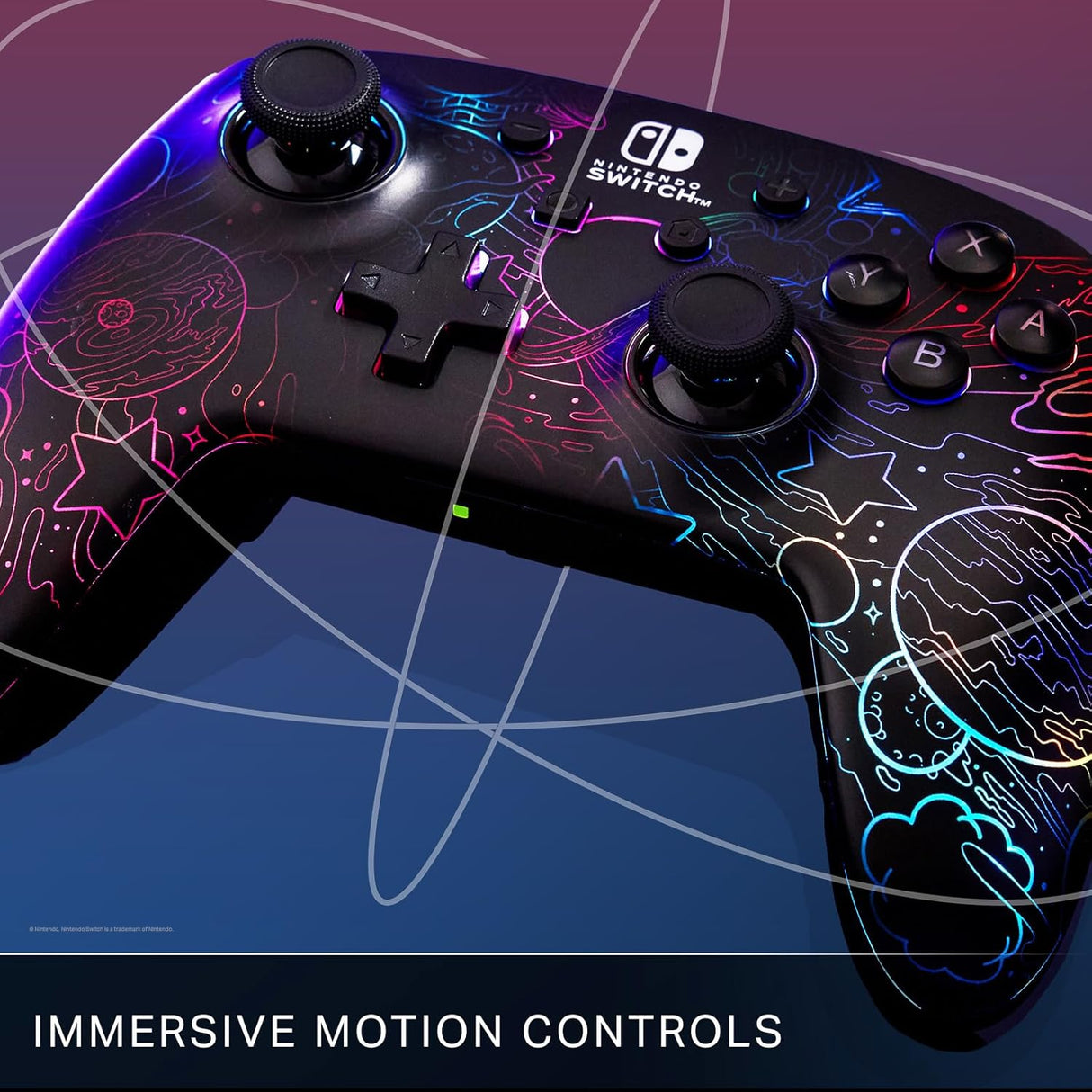 PowerA Enhanced Wireless Controller for Nintendo Switch - Galactic Vortex - Excellent