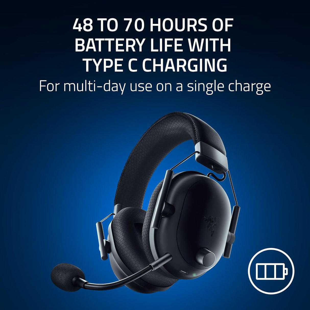 Razer BlackShark V2 Pro for PlayStation Wireless Gaming Headset - Black - Good