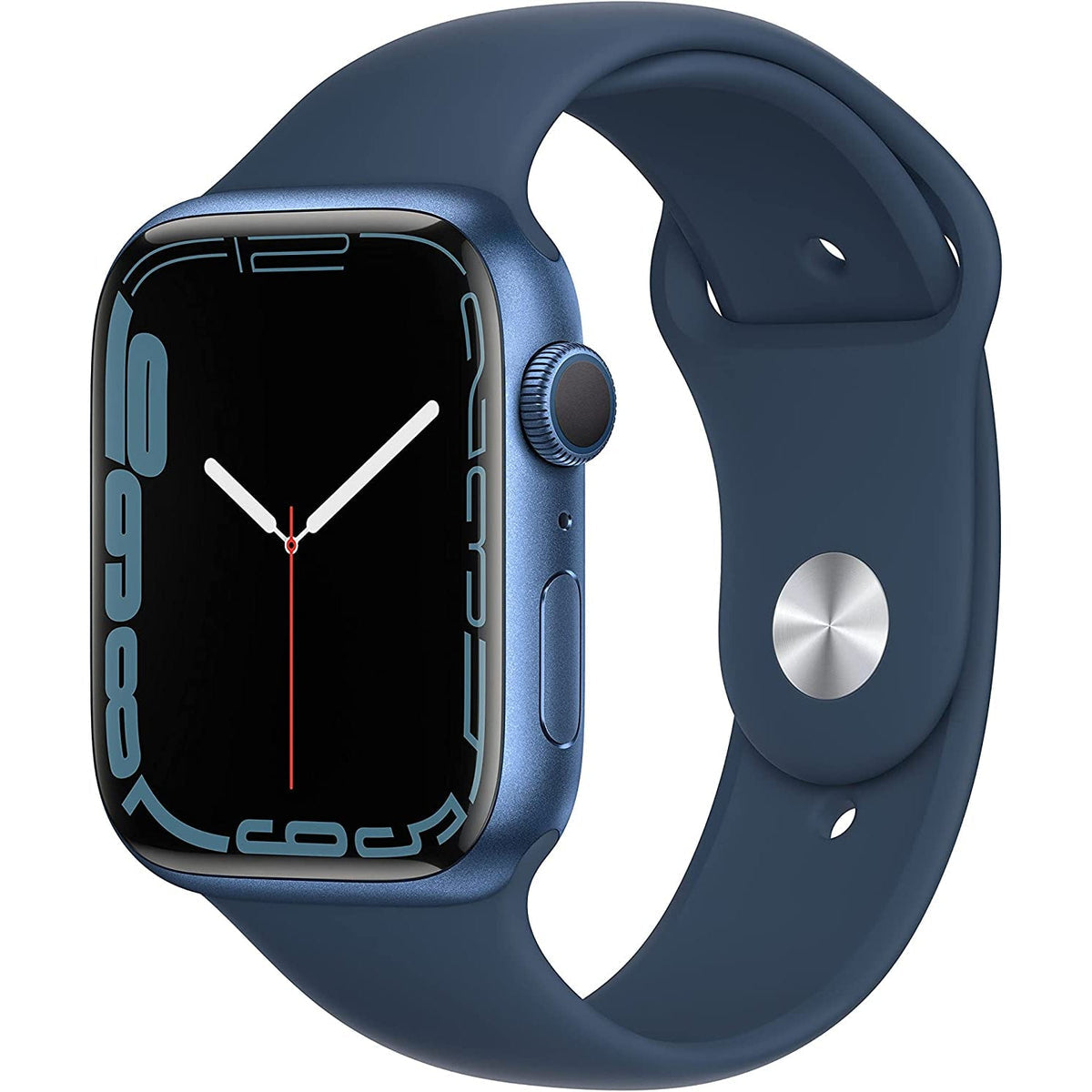 Apple Watch Series 7 41mm Case - GPS + Cell - Blue - Black Straps