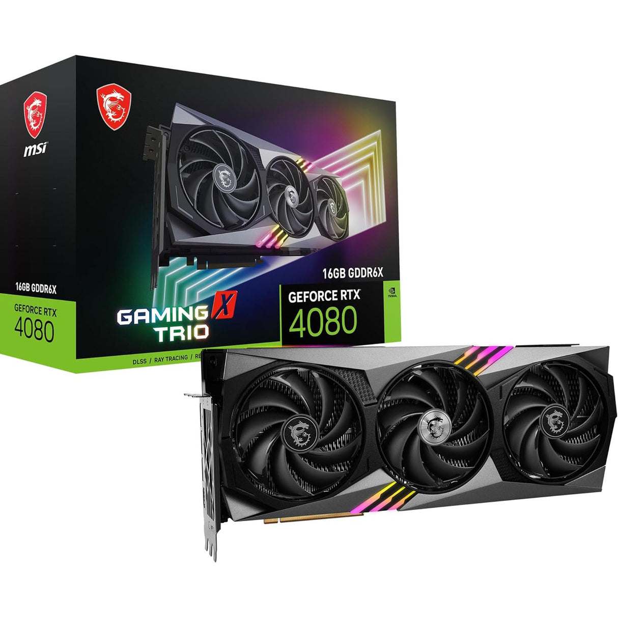 MSI GeForce RTX 4080 16GB Gaming X Trio Graphics Card - Pristine
