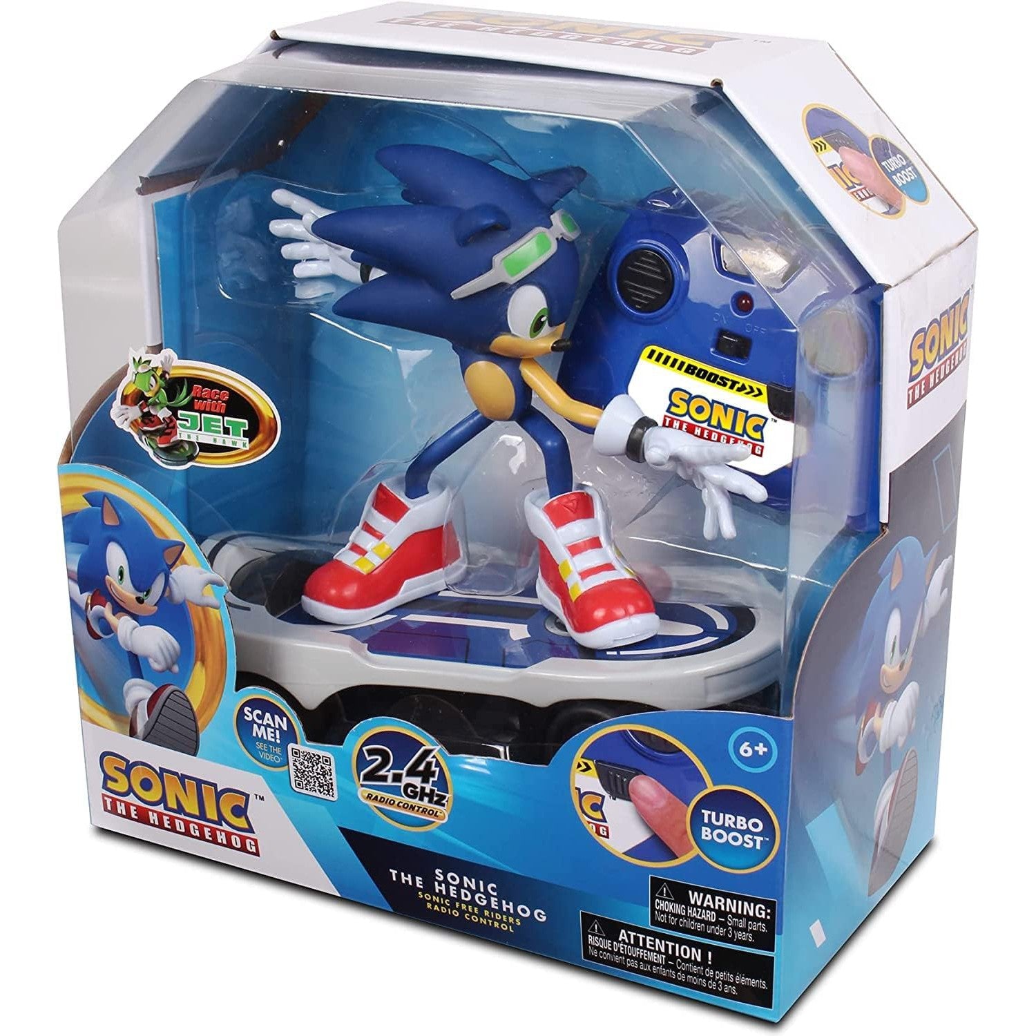 Sega Sonic The Hedgehog Radio Controlled Car - Blue