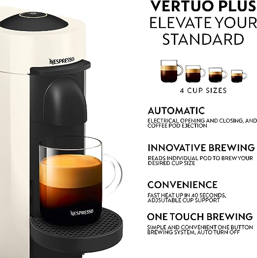 Nespresso Vertuo Plus Coffee Machine - White