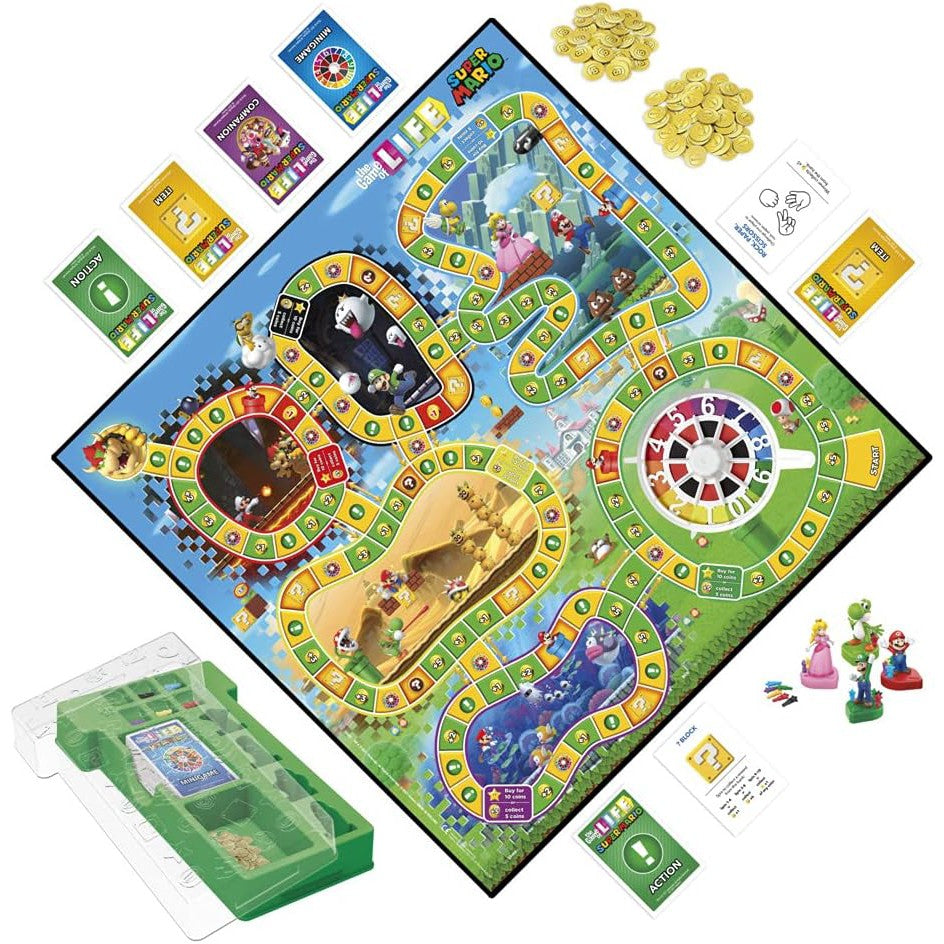 Hasbro - The Game of Life: Super Mario Edition Board Game