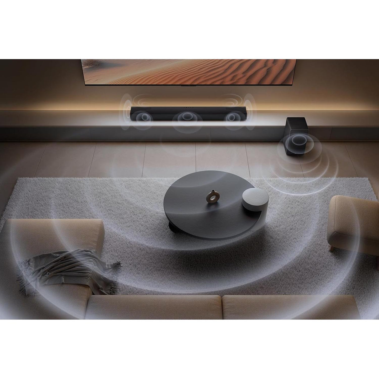 TCL Q75HK 5.1.2 Wireless Sound Bar with Dolby Atmos & Subwoofer - Fair - Cracked Plastic