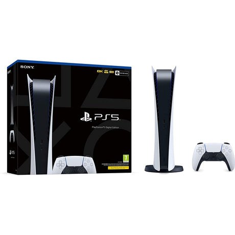 Sony PlayStation 5 Digital Console, White - MISSING STAND - Good