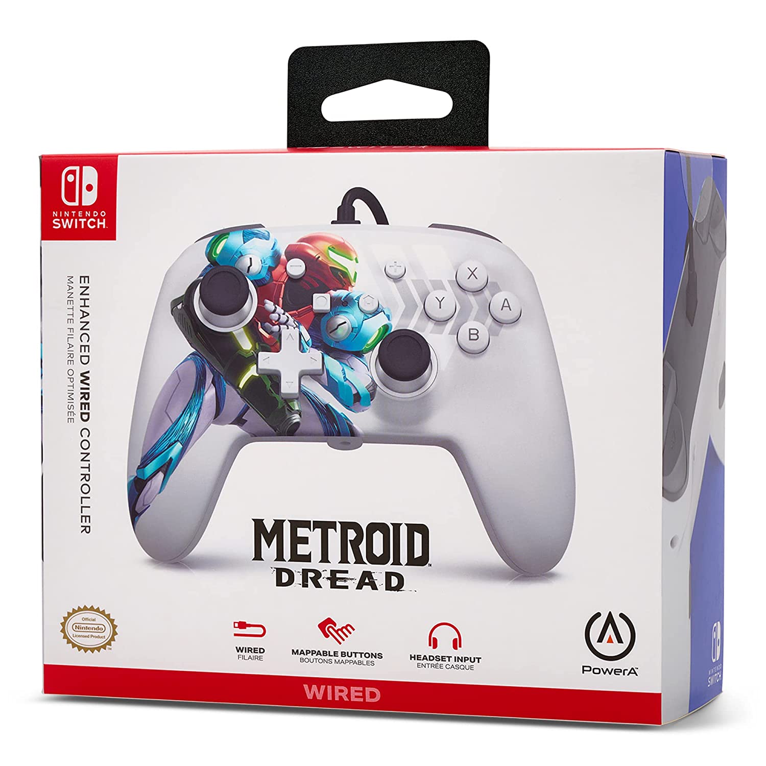 PowerA Enhanced Wired Controller for Nintendo Switch - Metroid Dread - New