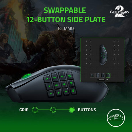 Razer Naga Pro Wireless Gaming Mouse - Black
