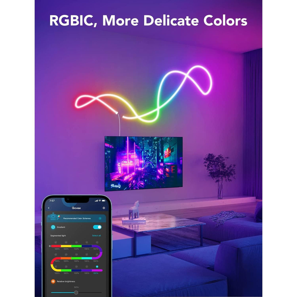 Govee RGBIC LED Neon Rope Lights