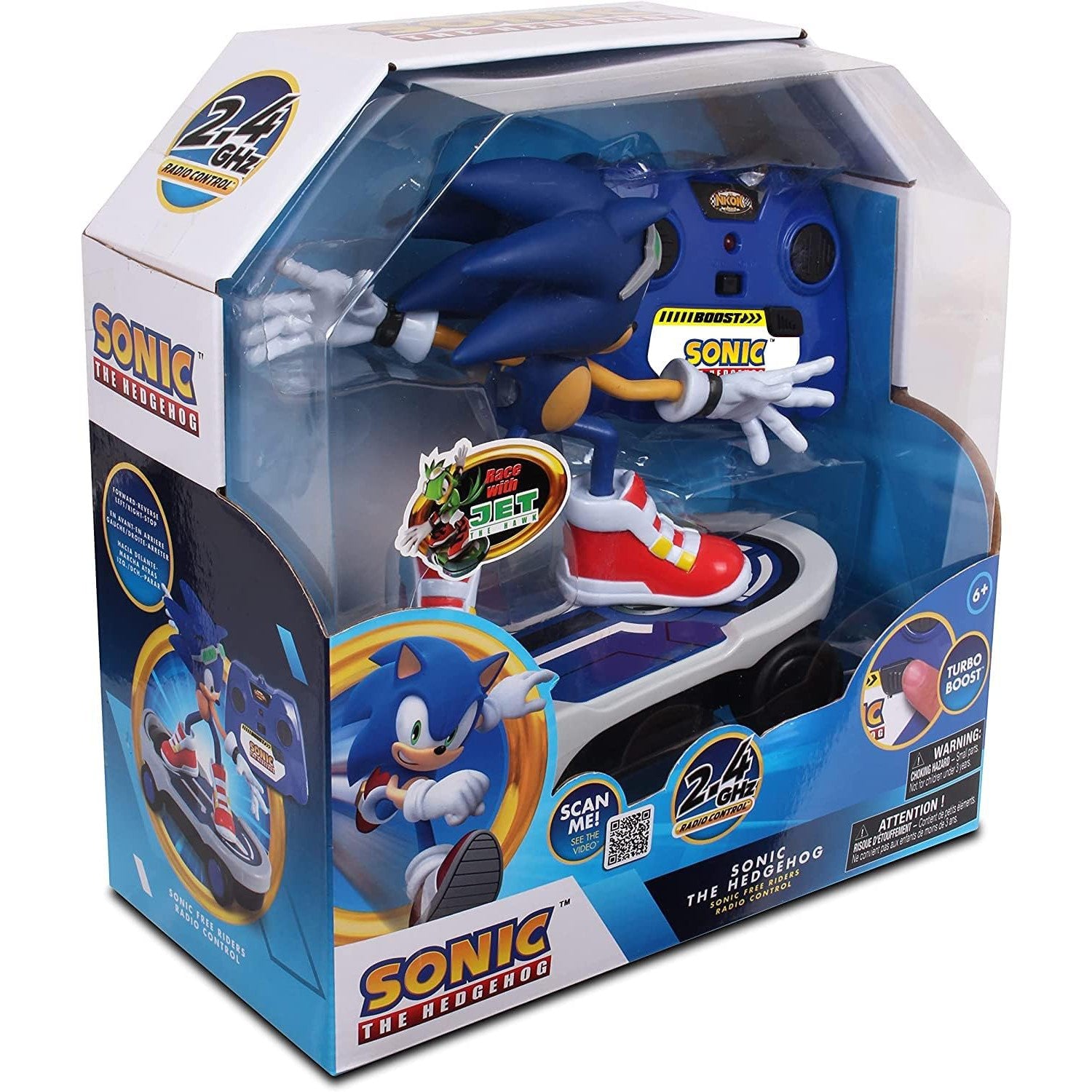 Sega Sonic The Hedgehog Radio Controlled Car - Blue