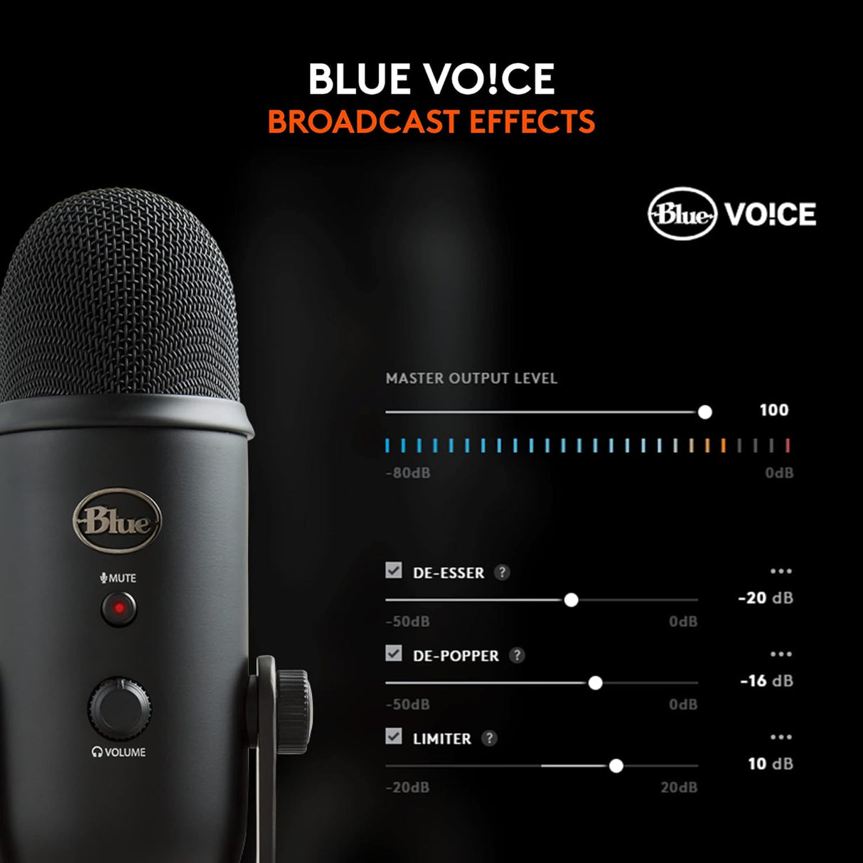 Logitech Blue Yeti USB Microphone - Black - Good