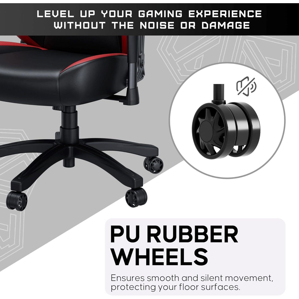 Anda Seat Luna Premium Large Gaming Chair - Black / Red - Excellent