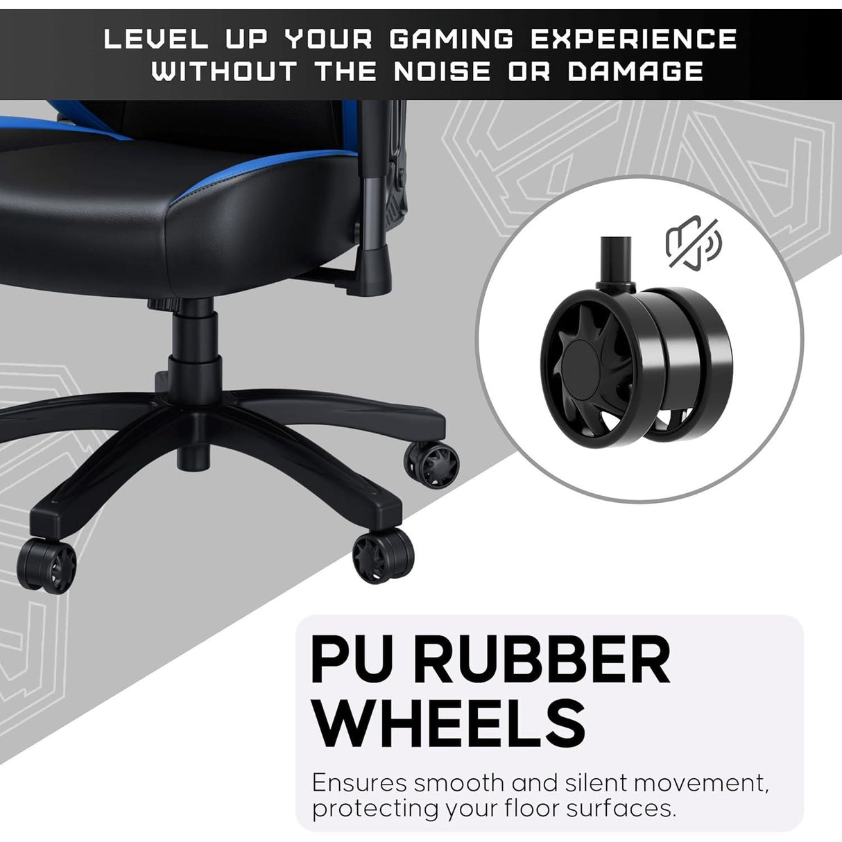 Anda Seat Luna Premium Large Gaming Chair - Black / Blue - Excellent