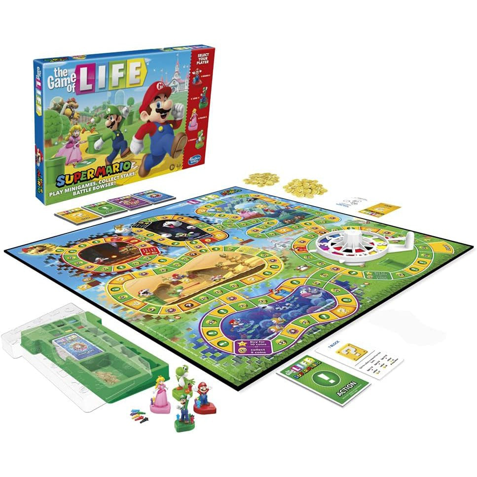Hasbro - The Game of Life: Super Mario Edition Board Game