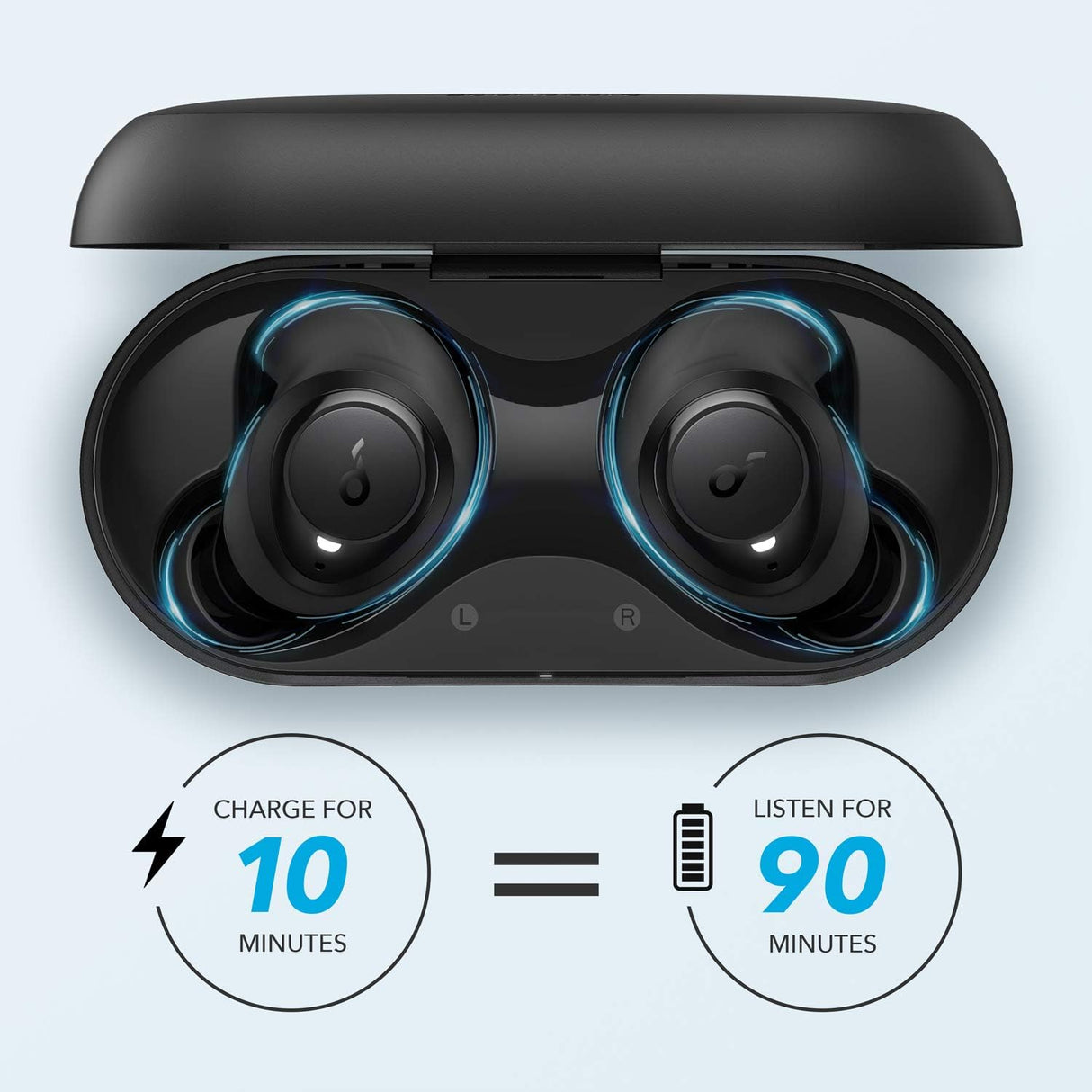 Anker Life Dot 2 Wireless Headphones - Black - New
