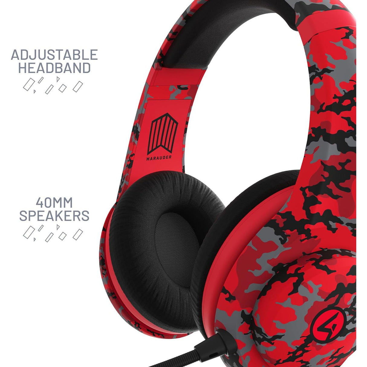 Stealth Marauder Gaming Headset - Red Camo