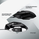 Logitech G502 X Optical Gaming Mouse - Black - Pristine