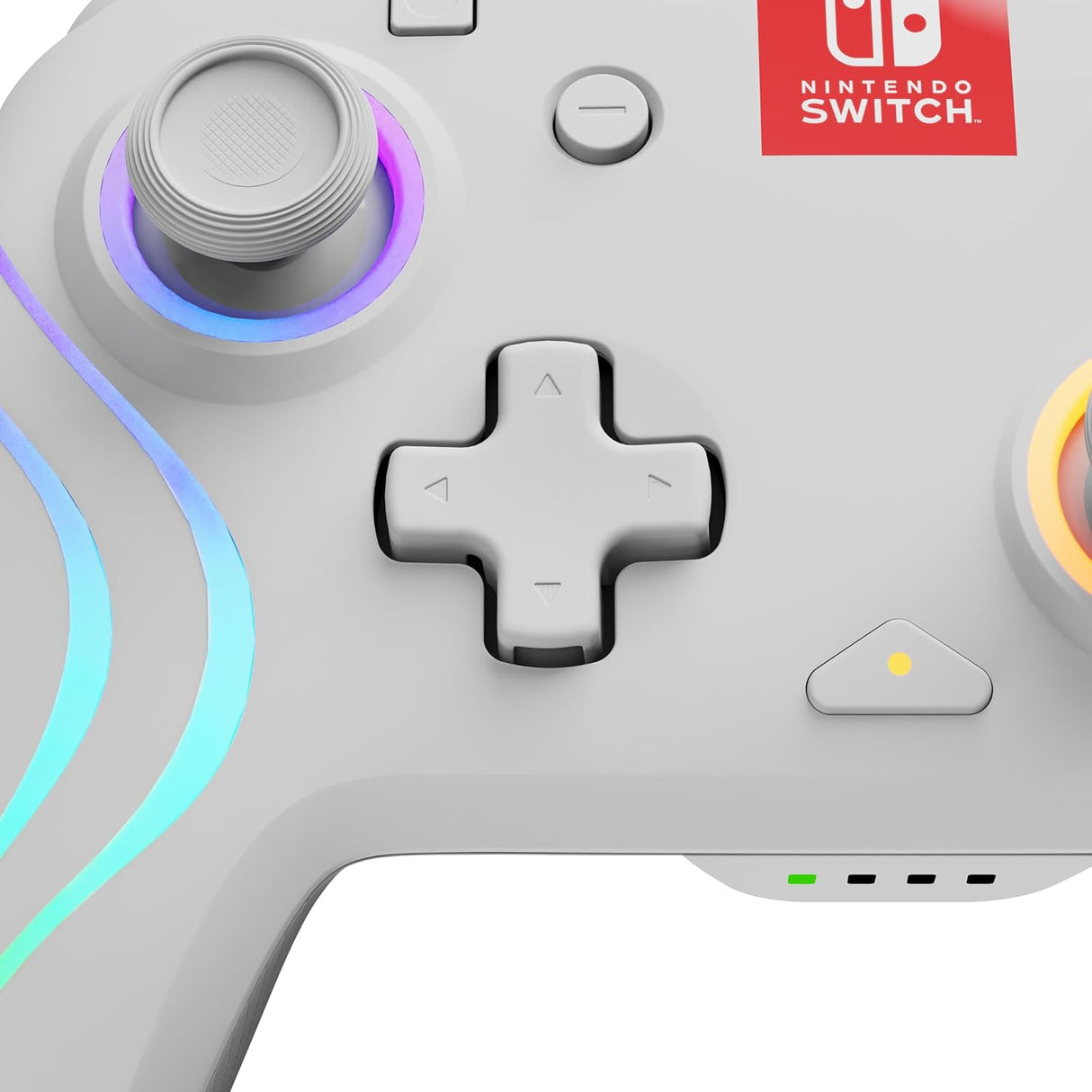 PDP Afterglow Wave Wireless Controller for Nintendo Switch - White - Pristine