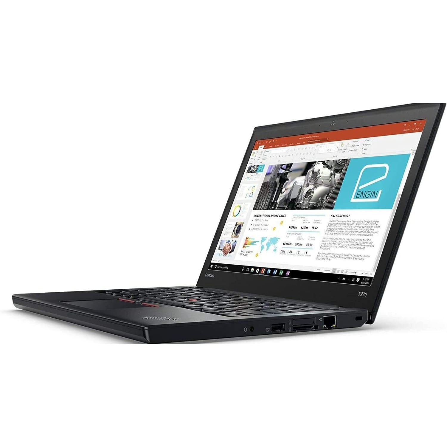 Lenovo ThinkPad X270 Intel Core i5-6300U 8GB RAM 256GB SSD 12.5" - Black