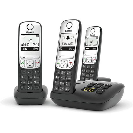 Gigaset A690A DECT Home Telephone with Answering Machine - Trio - Refurbished Excellent