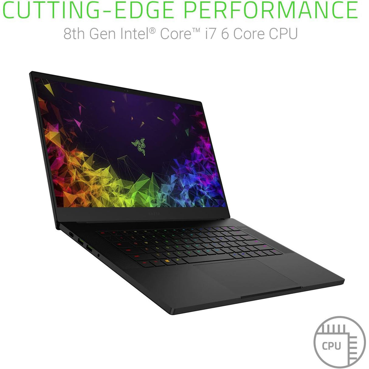 Refurbished Razer Blade 15 15.6" Intel Core i7-8750H 8GB RAM 512GB - Black - Good