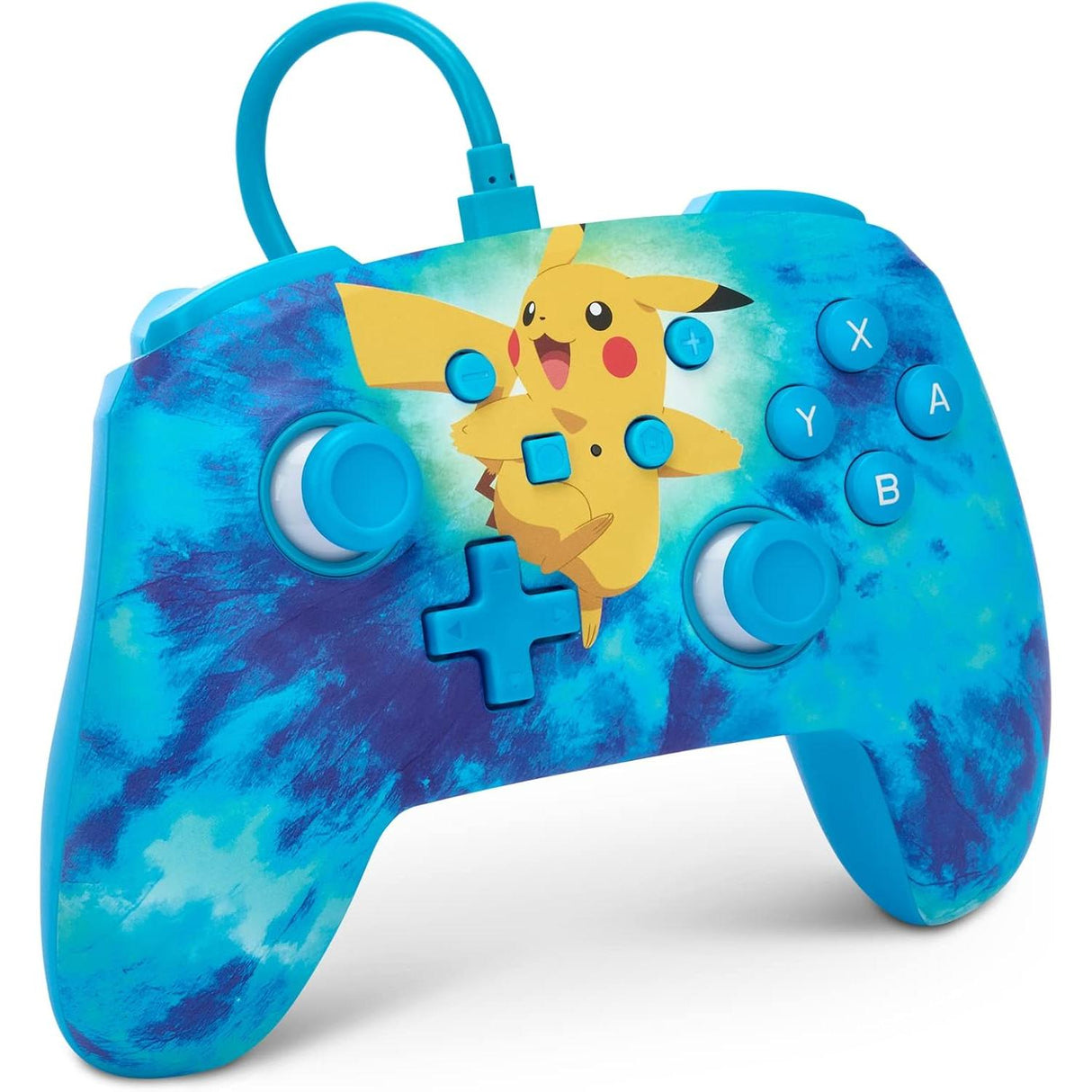 PowerA Enhanced Wired Switch Controller - Tie Dye Pikachu - Pristine