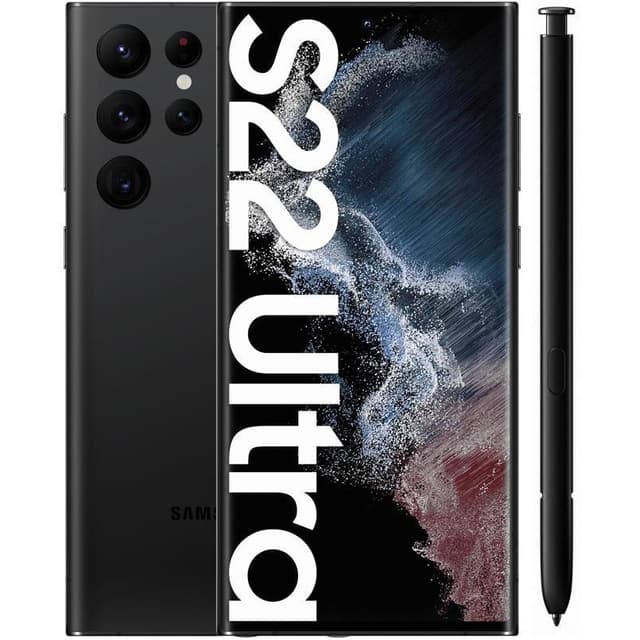 Samsung Galaxy S22 Ultra 5G 128GB Phantom Black Unlocked - Good Condition