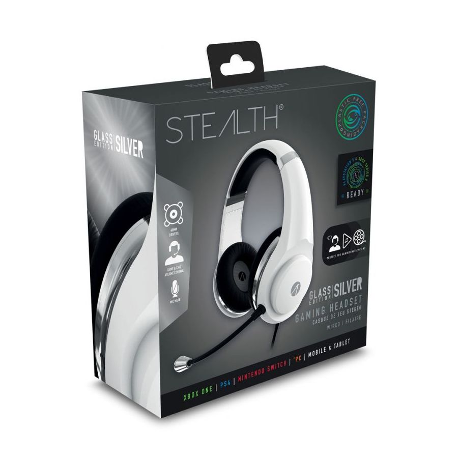 Stealth XP Glass Edition Gaming Headset - Silver