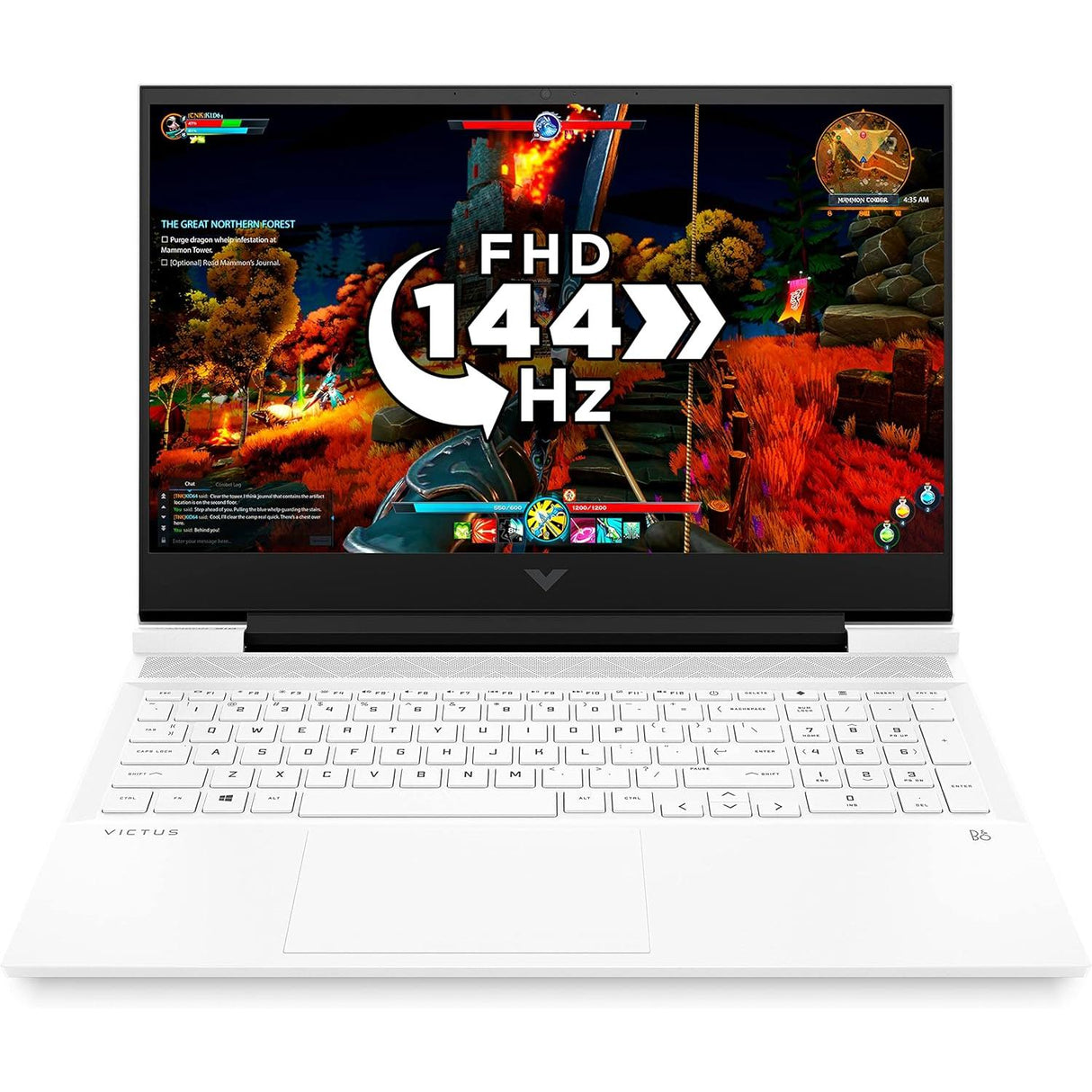 Refurbished HP Victus 16-E0038NA 16" AMD Ryzen 7-5800H 16GB RAM 512GB - White - Good
