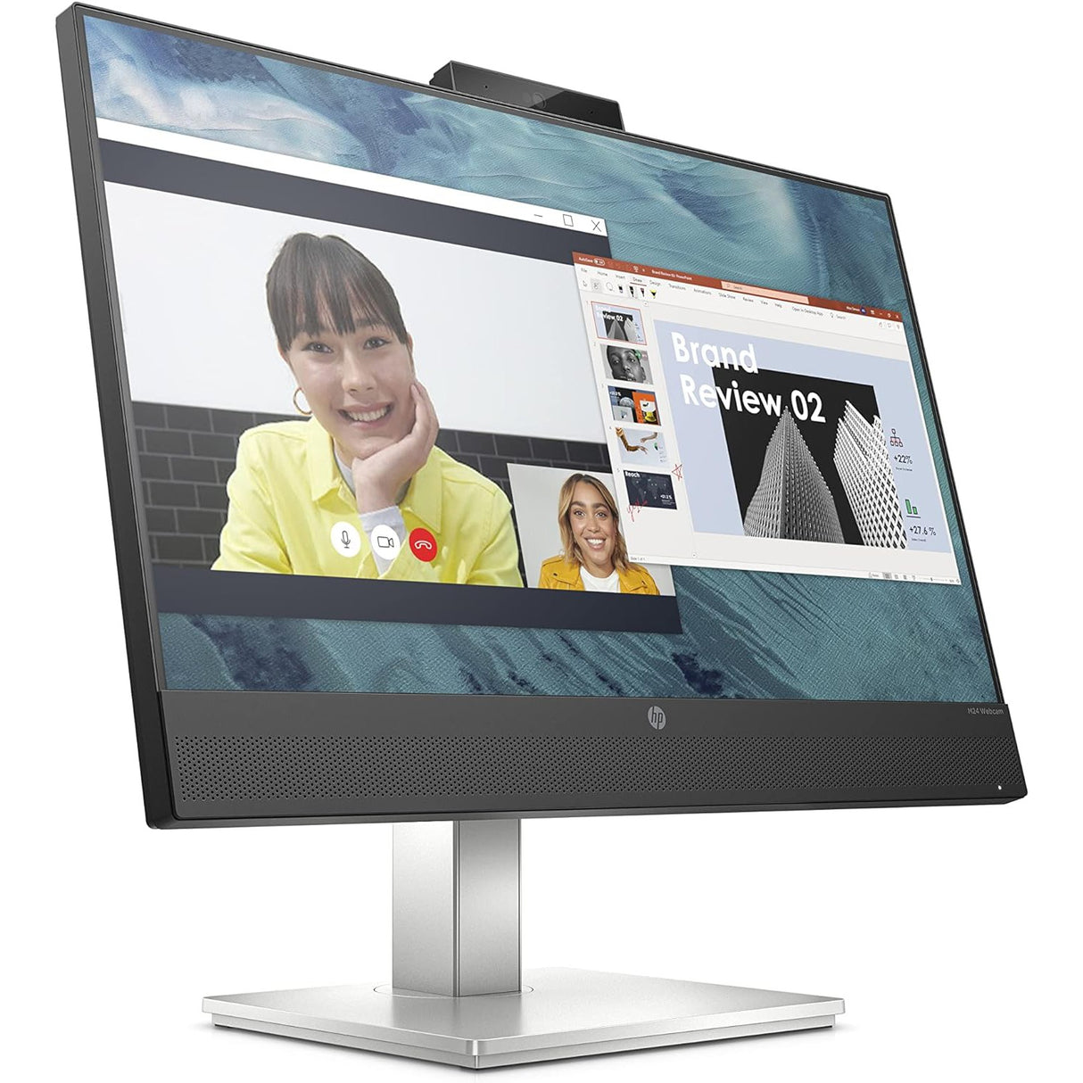 HP M24 24" Full HD LED Monitor - Silver