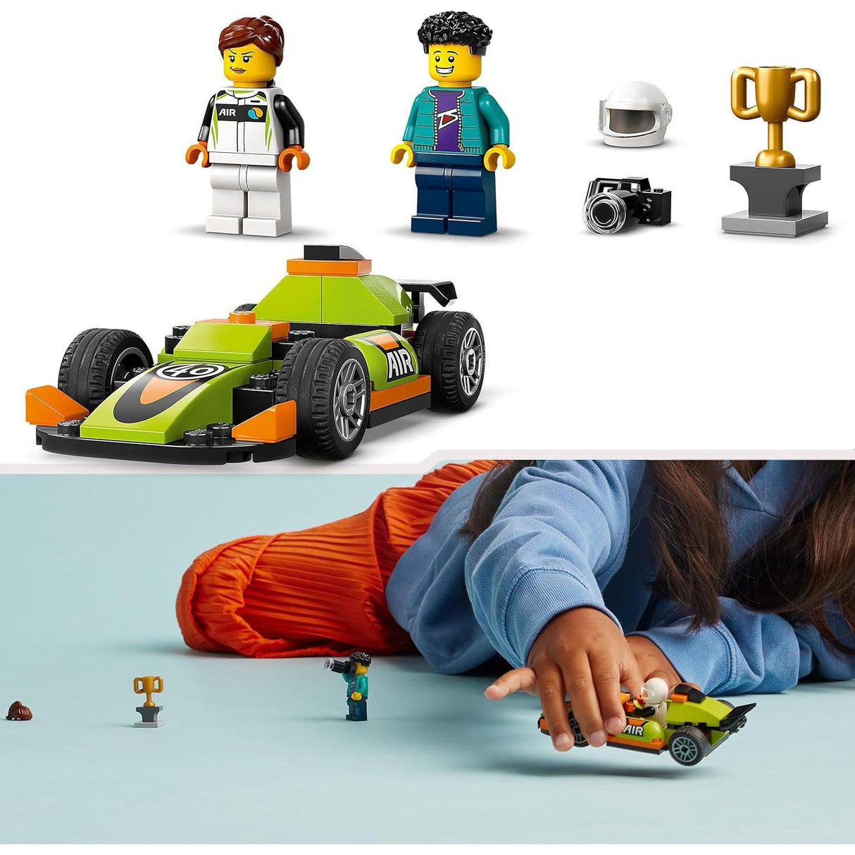 Lego City 60399 Green Race Car