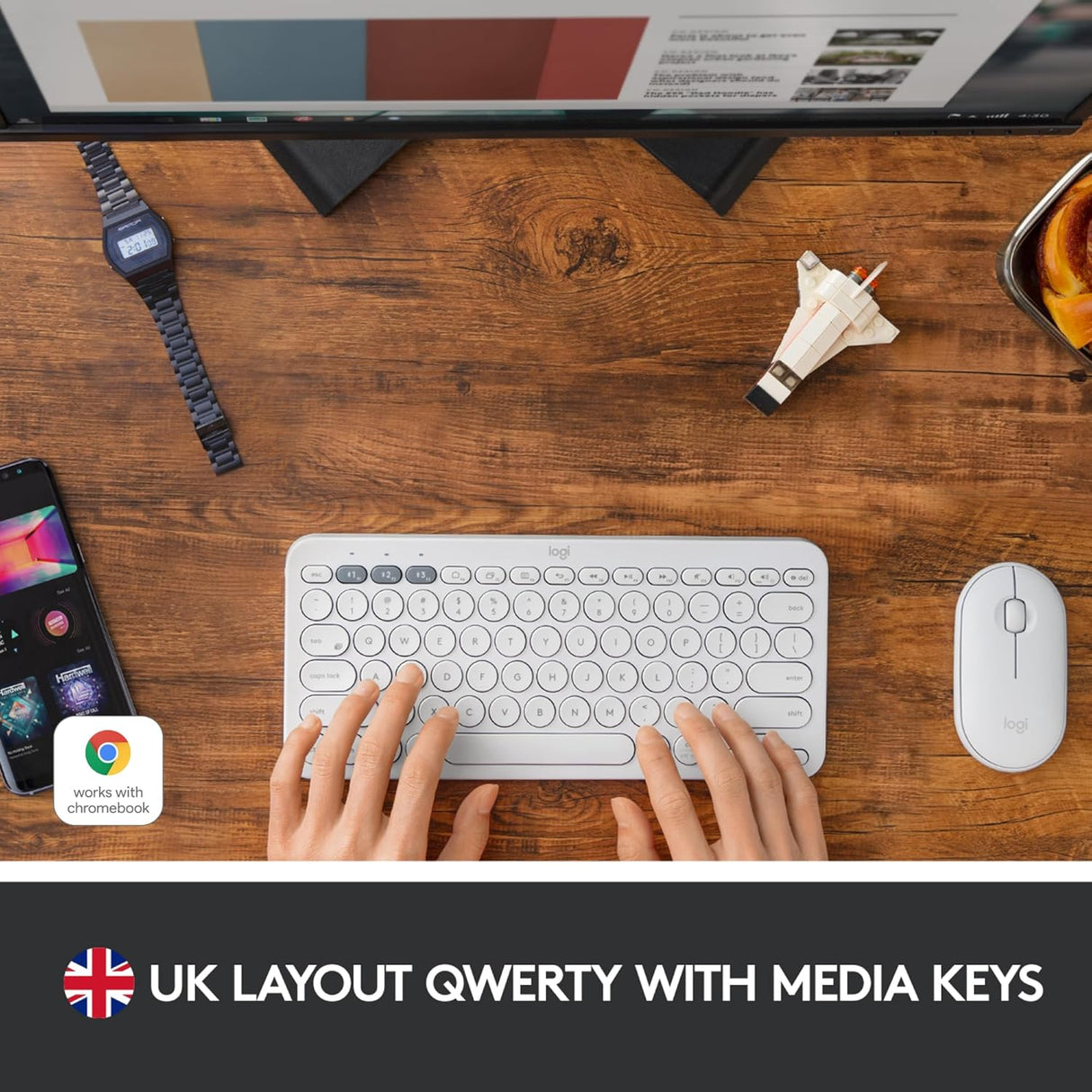 Logitech K380 Multi-Device Bluetooth Keyboard for Mac - Excellent