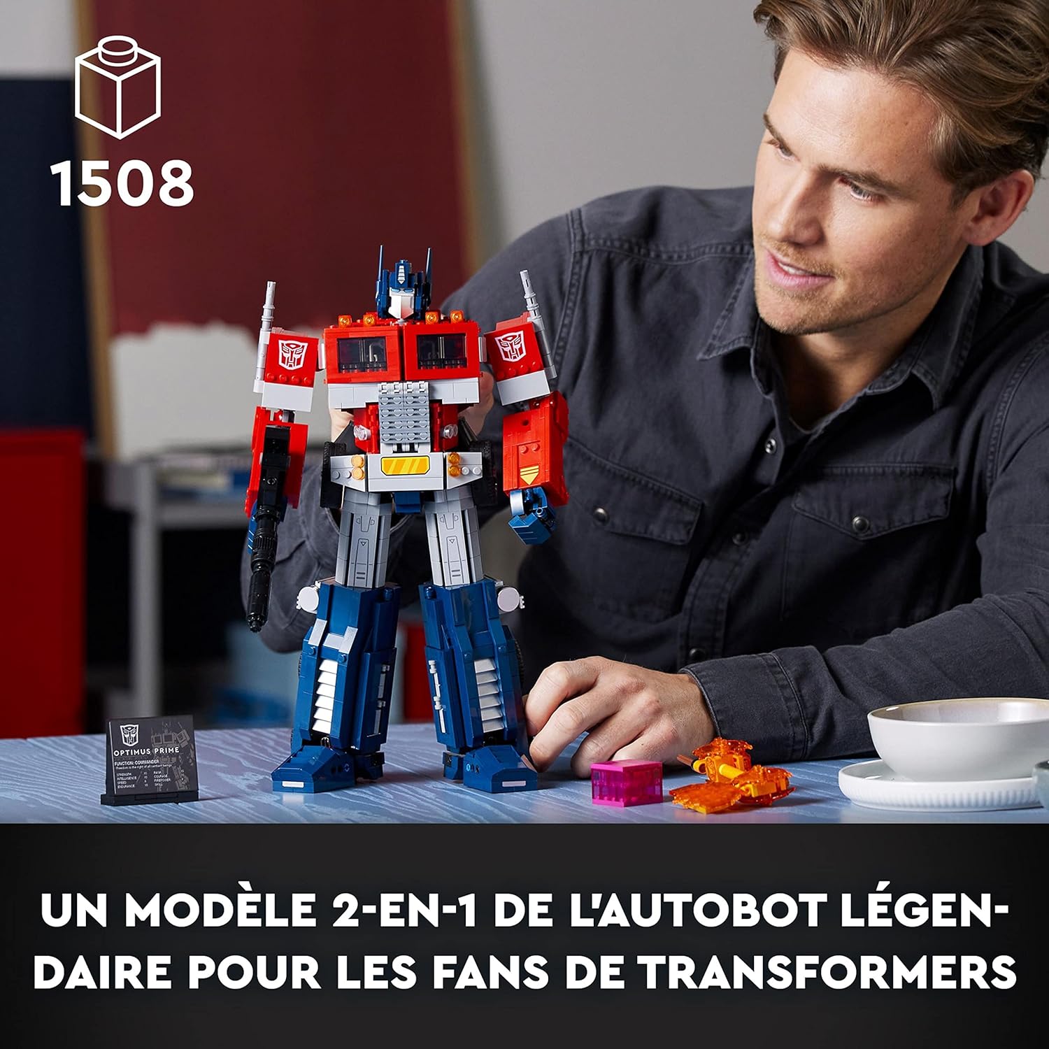 Lego 10302 Icons Optimus Prime Transformers Robot Model Set - Pristine