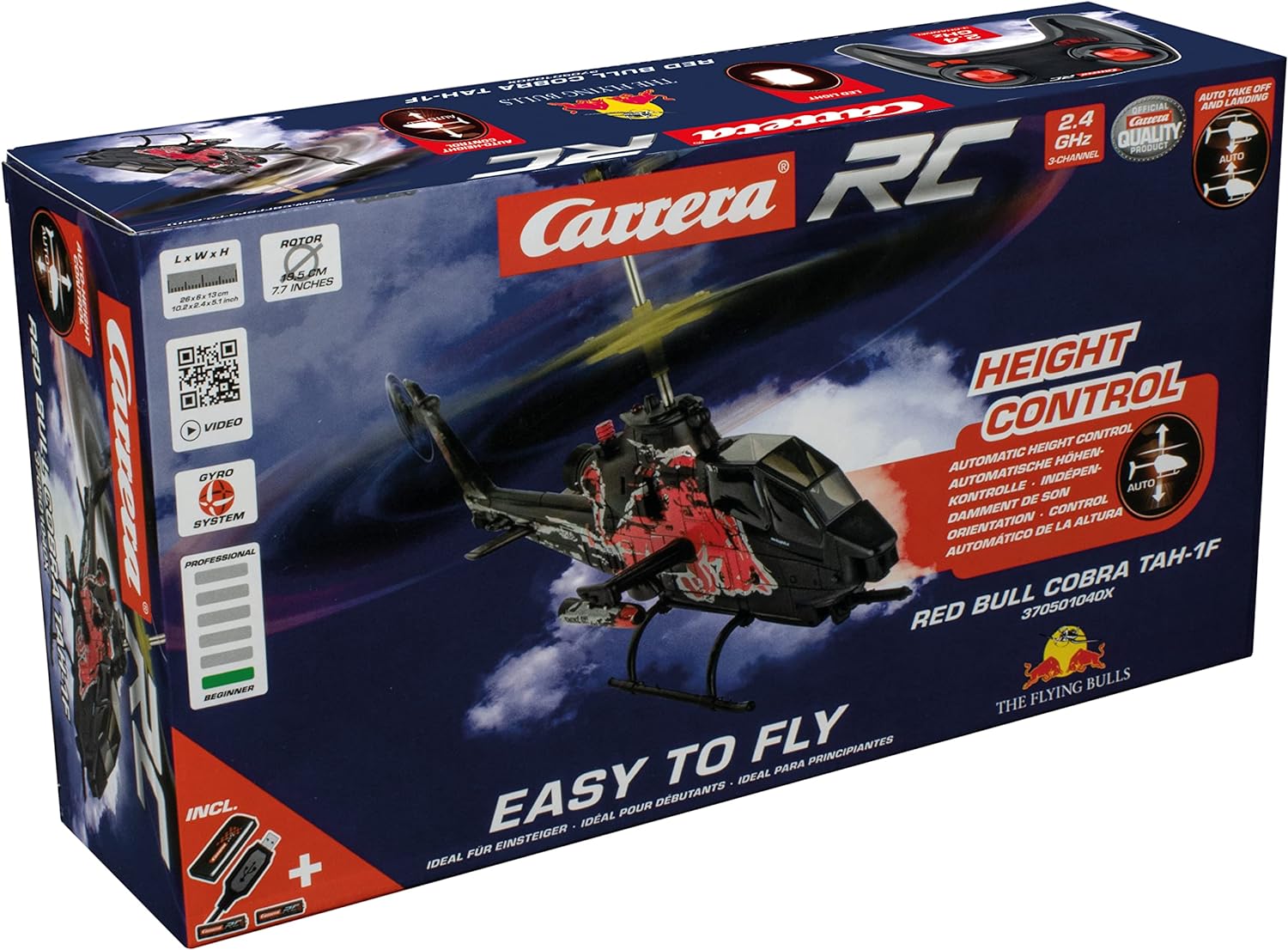 Hélicoptères radiocommandés Carrera RC- 2,4GHz Red Bull Cobra TAH