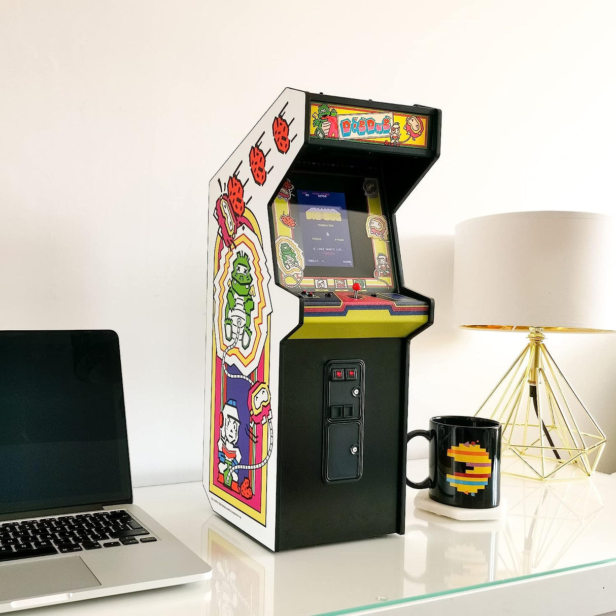 Numskull Dig Dug Quarter Size Mini Arcade Cabinet - New