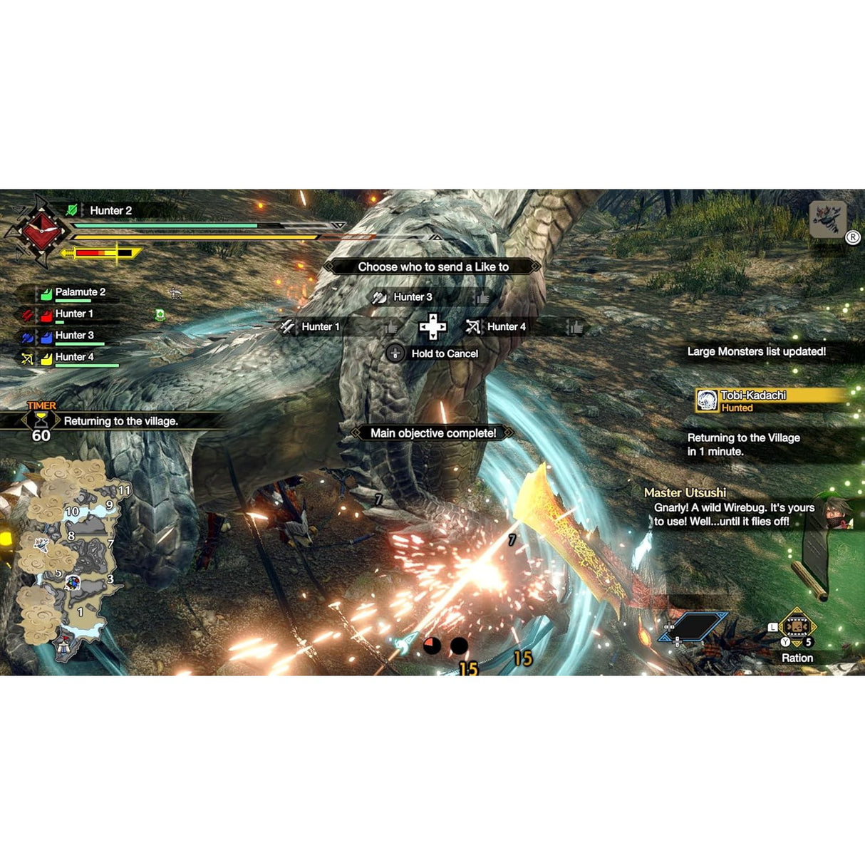 Nintendo Switch Games Console - Monster Hunter Rise Edition - Pristine