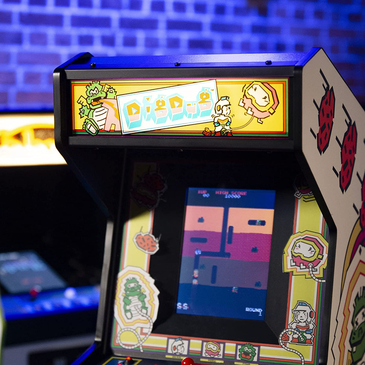 Numskull Dig Dug Quarter Size Mini Arcade Cabinet - New