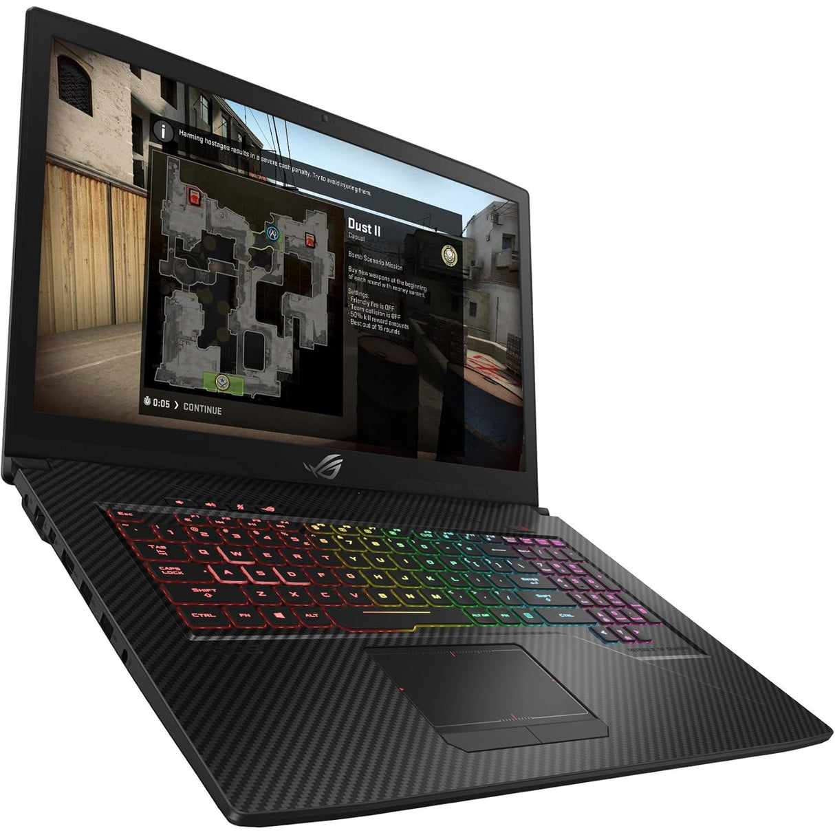 Refurbished ASUS GL703GS-E5011T ROG Strix 17.3" Intel Core i7-8750H 16GB RAM 1TB + 256GB - Excellent