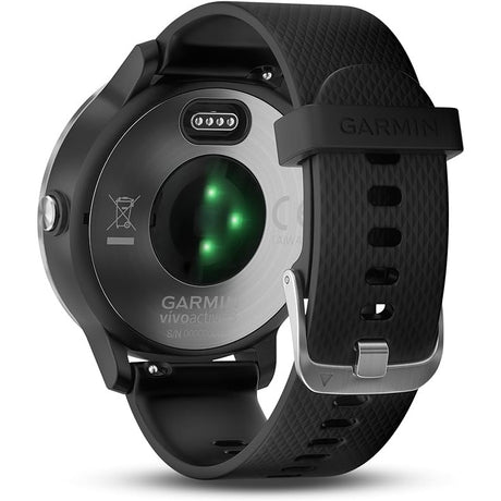 Garmin VivoActive 3 GPS Smartwatch - Black Stainless - Refurbished Good