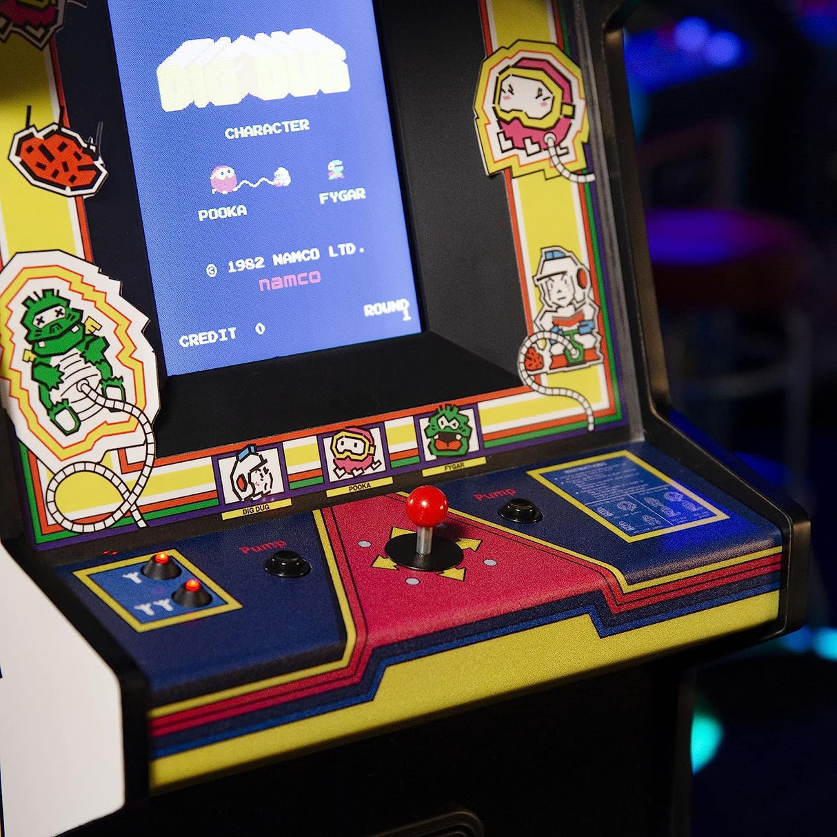 Numskull Dig Dug Quarter Size Mini Arcade Cabinet - New