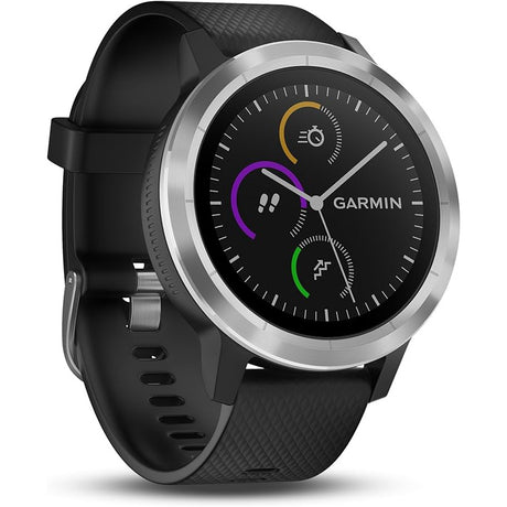 Garmin VivoActive 3 GPS Smartwatch - Black Stainless - Refurbished Good