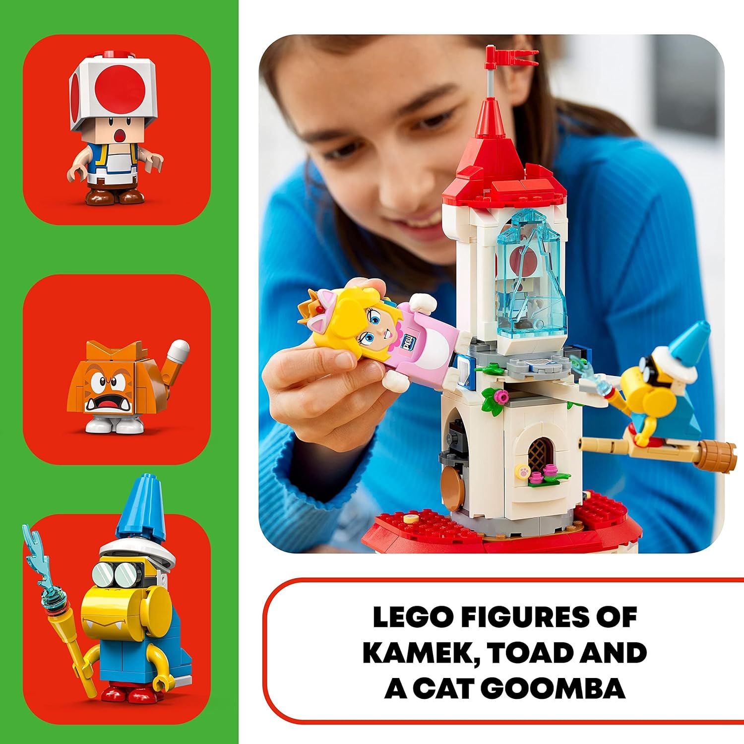 Lego 71407 Super Mario Cat Peach Suit and Frozen Tower Expansion Set